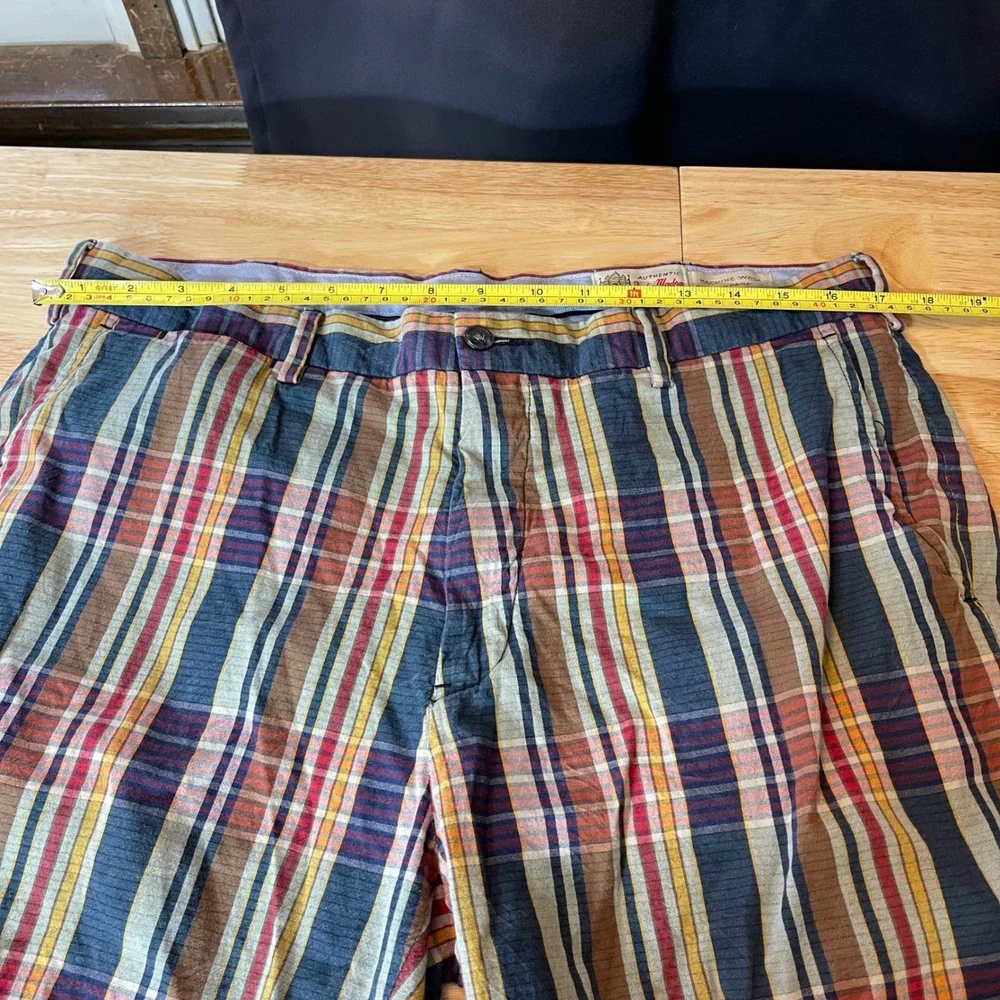 Polo Ralph Lauren India Madras Plaid Classic Fit Chino Shorts Men's Size‎ 34